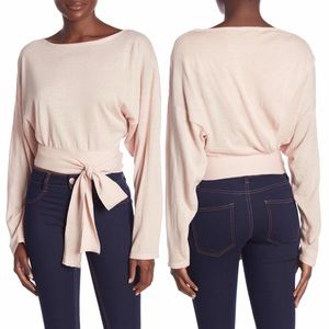 Cotton on ballet tie front pullover